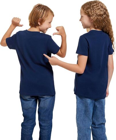 Supasoft Apparel Kids Shirt for Boys Girls Youth Custom Tshits من 6 إلى 18 عامًا ، أضف Text Photo Tee in Kuwait