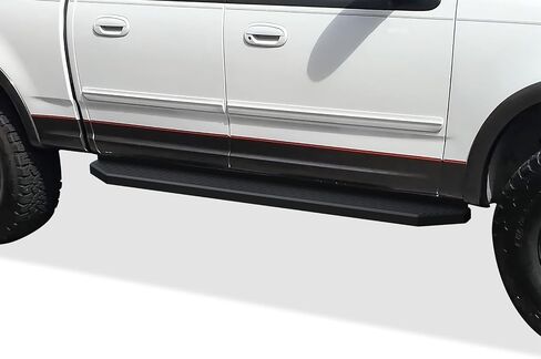 APS Black Running Boards Style Compatible with Ford F150 2001-2003 SuperCrew Cab (Include 04 Heritage) (Nerf Bars Side Steps) 6in Wide in Saudi Arabia
