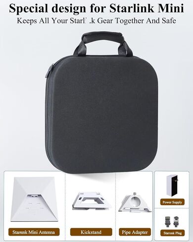 Starlink Mini Case, Starlink Mini Travel Case, Starlink Mini Bag, Shockproof, Water-Resistant, and Dustproof Storage with Customizable Interior for Starlink Mini (Gray) in Saudi Arabia