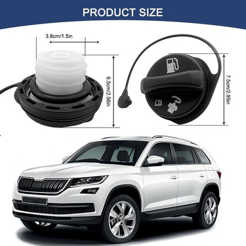 Gas Cap, Fuel Cap, Car Fuel Tank Filler Cover, Car Accessories Fit for Chevy GMC Silverado Sierra 2000-2003 Suburban Yukon 2002-2003 Escalade Avalanche Ref, Replaces OEM# 15763227, GT231 in Saudi Arabia