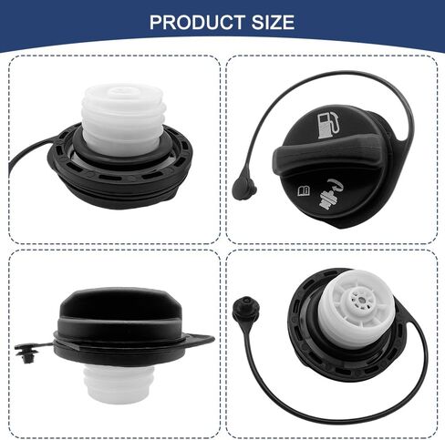 Gas Cap, Fuel Cap, Car Fuel Tank Filler Cover, Car Accessories Fit for Chevy GMC Silverado Sierra 2000-2003 Suburban Yukon 2002-2003 Escalade Avalanche Ref, Replaces OEM# 15763227, GT231 in Saudi Arabia