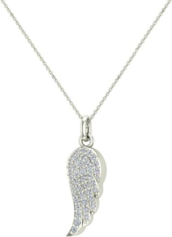 Angel Wings 14k Gold Diamond Netclaces for Women Charm w/O سلسلة هدايا مربع الأصالة in Kuwait