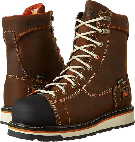 Timberland Pro - Mens Gridworks 8â€ Alloy Safety Toe Waterproof Boot, Size: 11 2E US, Color: Brown in Saudi Arabia