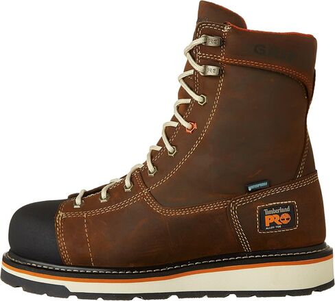 Timberland Pro - Mens Gridworks 8â€ Alloy Safety Toe Waterproof Boot, Size: 11 2E US, Color: Brown in Saudi Arabia
