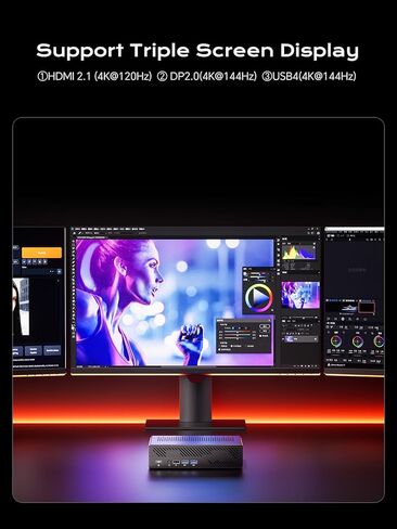 MINISFORUM MS-A2 Mini Workstation AMD Ryzen 9 7945HX(16C/32T, up to 5.4GHz) 32GB RAM 1TB SSD Mini PC, HDMI/2xUSB-C Triple Display Mini PC, 2x2.5G LAN Port|10G SFP+ Port, Support M.2 2280/22110/U.2 SSD in Saudi Arabia
