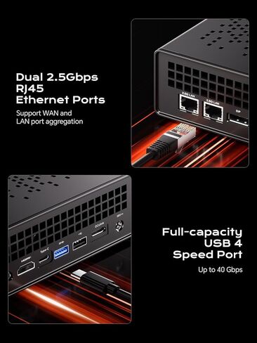 MINISFORUM MS-A2 Mini Workstation AMD Ryzen 9 7945HX(16C/32T, up to 5.4GHz) 32GB RAM 1TB SSD Mini PC, HDMI/2xUSB-C Triple Display Mini PC, 2x2.5G LAN Port|10G SFP+ Port, Support M.2 2280/22110/U.2 SSD in Saudi Arabia