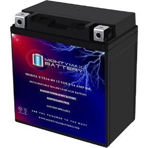Mighty Max Battery YTX16-BS Battery for Kawasaki Vulcan Nomad, Drifter 1500CC 1999-2005 in Saudi Arabia