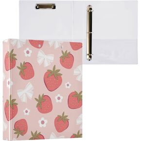 3 Ring Binder 1.5 Inch Ring Kawaii Cute Cats Butterfly Binder Organizer for Letter Size Paper Cute Decorative Hardcover Round Ring Binders for School Office and Home in Kuwait