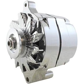 New Premium Alternator Compatible with Ford Race Car Applications 110 Amp! 1 Wire High Output Chrome C4TF-10300-B C4TZ-10346-B C5AF-10300-A C5AF-10300-B C5AF-10300-C C5AF-10300-D C5AF-10300-E in Kuwait