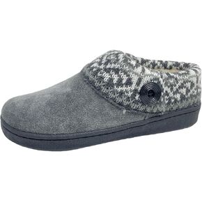 Clarks Womens Leather Leather Comfort Clog Clibed Clipper - Plush Faux Fur Trim - Slippers House Outdoor Outdoor للنساء (Burgundy/Beige 9M) in Kuwait