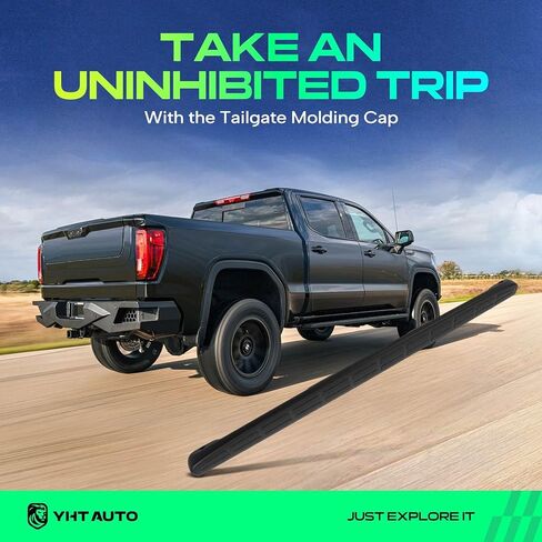 YHTAUTO TABINGATE CAPP CAP FIT لشيفروليه سيلفرادو 1500/2500/3500 ، سيلفرادو 1500/2500 HD & GMC Sierra 1500/2500/3500 | غلاف تقليم الجزء الخلفي من الجانب الخلفي الأسود المغطى بغطاء الحامي in Kuwait