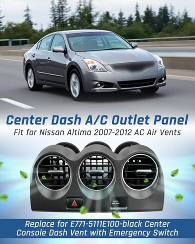 لوحة منفذ Center Dash A/C ، تناسب Nissan Altima 2007-2012 AC Air Vent Replac in Kuwait
