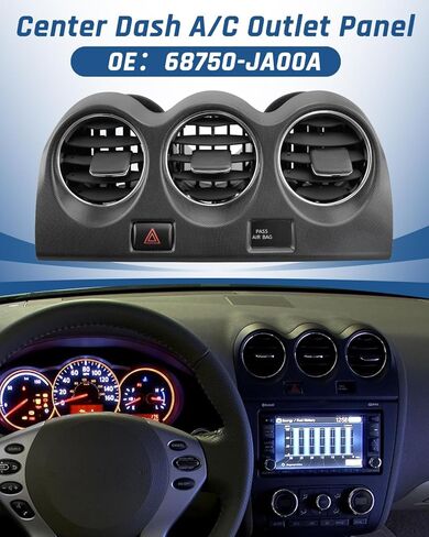 لوحة منفذ Center Dash A/C ، تناسب Nissan Altima 2007-2012 AC Air Vent Replac in Kuwait