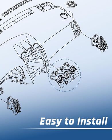 لوحة منفذ Center Dash A/C ، تناسب Nissan Altima 2007-2012 AC Air Vent Replac in Kuwait