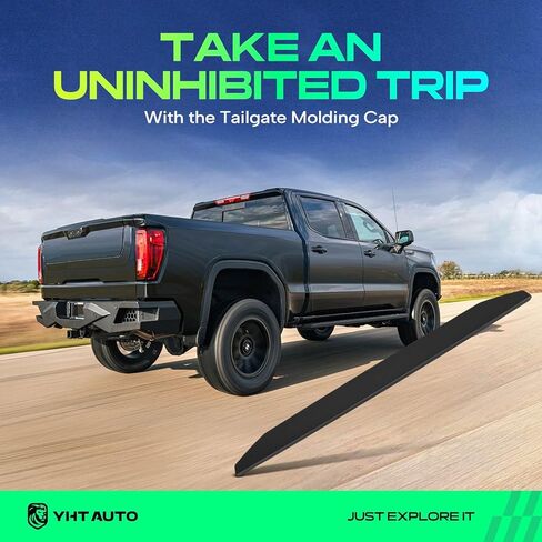 Yhtauto Tailgate Cabling Cap ملاءمة لـ Nissan Frontier 2013-2021 | الملمس الأسود الخلفي الخلفي العلوي العلوي العلوي كاب واقي صب الغلاف تقليم in Saudi Arabia