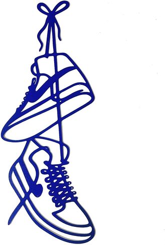 FZFQHCJH Metal Sneaker Wall Decor ، فريدة من نوعها ديكور غرفة في سن المراهقة ، ديكور الغرفة للصبي وفتاة غرفة نوم ، فن الجدار المعدني ، مخطط الجدار لعشاق الأحذية الرياضية ، هدية الصديق ، 15 * 5.9 بوصة in Kuwait