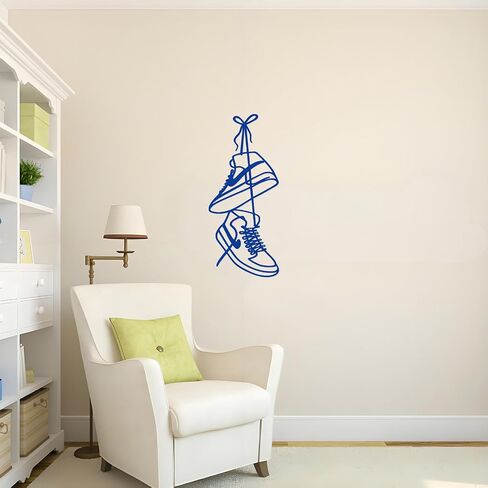 FZFQHCJH Metal Sneaker Wall Decor ، فريدة من نوعها ديكور غرفة في سن المراهقة ، ديكور الغرفة للصبي وفتاة غرفة نوم ، فن الجدار المعدني ، مخطط الجدار لعشاق الأحذية الرياضية ، هدية الصديق ، 15 * 5.9 بوصة in Kuwait