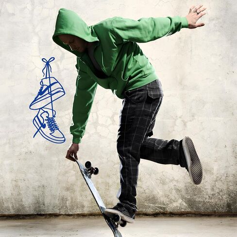 FZFQHCJH Metal Sneaker Wall Decor ، فريدة من نوعها ديكور غرفة في سن المراهقة ، ديكور الغرفة للصبي وفتاة غرفة نوم ، فن الجدار المعدني ، مخطط الجدار لعشاق الأحذية الرياضية ، هدية الصديق ، 15 * 5.9 بوصة in Kuwait