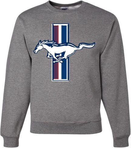 Wild Bobby Ford Mustang Retro USA Vintage Logo Classic Bar Cars and Trucks Unisex Crewneck Graphic Sweatshirt in Saudi Arabia