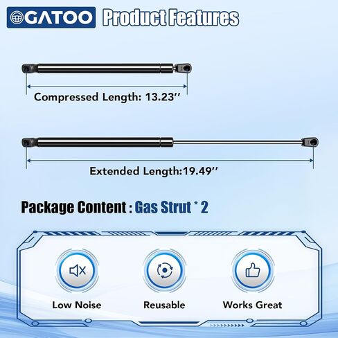 يدعم رفع الفتحة الخلفية الدعامات الدعامات متوافقة مع Hyundai Santa Sport 2013 2014 Supt Trunk Gas Struts springs Spring ، استبدل 785370 PM3316 817712W000 817714Z000 (مجموعة 2 PCS) in Saudi Arabia
