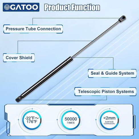 يدعم رفع الفتحة الخلفية الدعامات الدعامات متوافقة مع Hyundai Santa Sport 2013 2014 Supt Trunk Gas Struts springs Spring ، استبدل 785370 PM3316 817712W000 817714Z000 (مجموعة 2 PCS) in Saudi Arabia