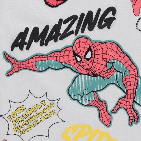 Marvel Amazing Spiderman Super Hero Girls Short Sleeve T-Shirt- Little and Big Girl Sizes 4-16 in Saudi Arabia