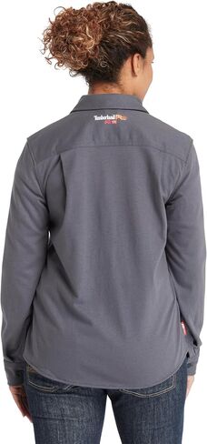 Timberland Pro Women's Fr Cotton Core Button Flame Dressant Hirt ، الفحم ، 2x-Large in Saudi Arabia