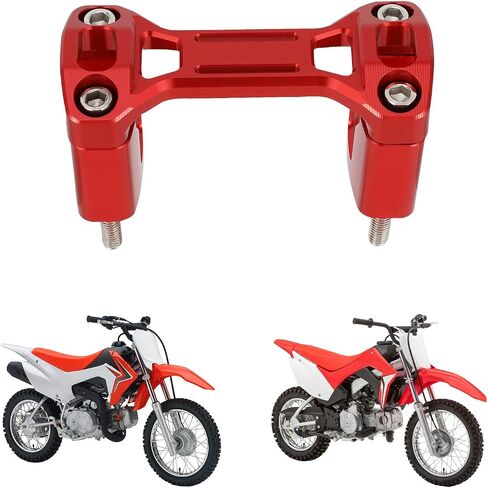 Riseers Clamp Clamp Risers1 1/8 "Triple Tree Bar مع Risers لـ CRF 110 CRF110F 2013 2014 2015 2017-2024 RED in Saudi Arabia