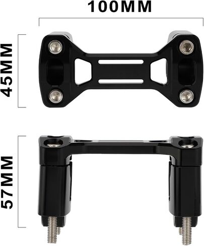 Riseers Clamp Clamp Risers1 1/8 "Triple Tree Bar مع Risers لـ CRF 110 CRF110F 2013 2014 2015 2017-2024 RED in Saudi Arabia