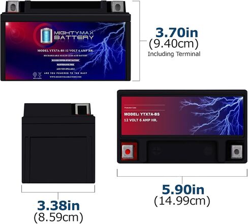 Mighty Max Battery YTX7A-BS Battery استبدال بطارية GTX7A 32x7A 44023 CTX7A in Saudi Arabia