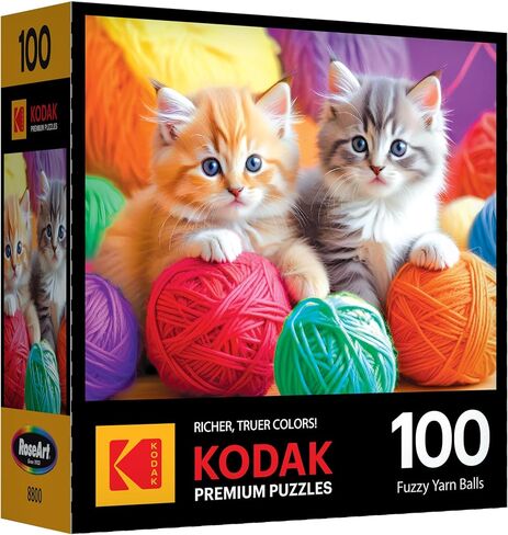 RoseArt - Kodak Premium - Puppy Socks - 100 Piece Jigsaw Puzzle in Kuwait