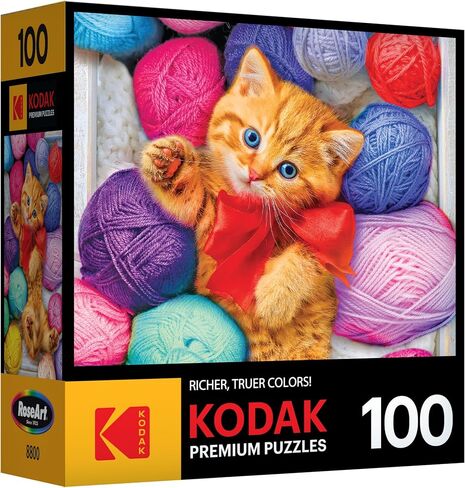 RoseArt - Kodak Premium - Puppy Socks - 100 Piece Jigsaw Puzzle in Kuwait