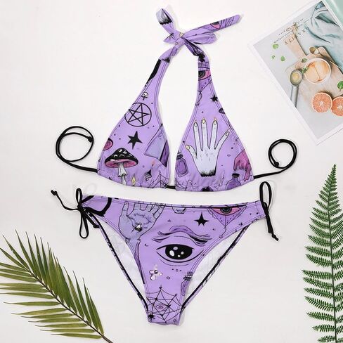 Women's High Cut Bikini Sets Tummy Control Swimsuits Drawstring Bathing Suit Comfort Swimwear in Saudi Arabia