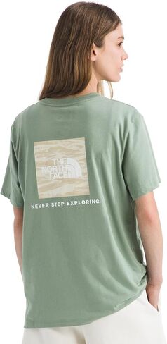 THE NORTH FACE Women's Evolution Edge of Light Box NSE Short-Sleeve Tee | Regular Fit Cotton Shirt with Logo Graphic in Saudi Arabia
