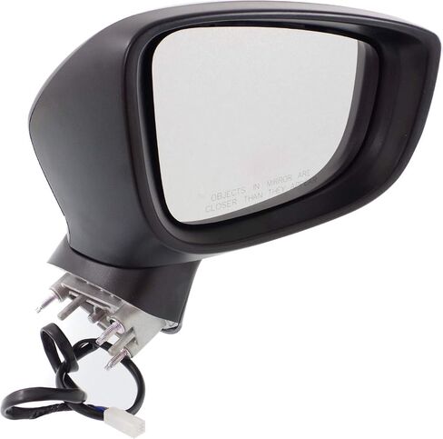 Kool Vue Passenger Side Power Non-Heated Mirror for Mazda 3 3 Sport 2014-2016 Without Signal Light & Blind Spot Monitor Paintable Sedan in Saudi Arabia