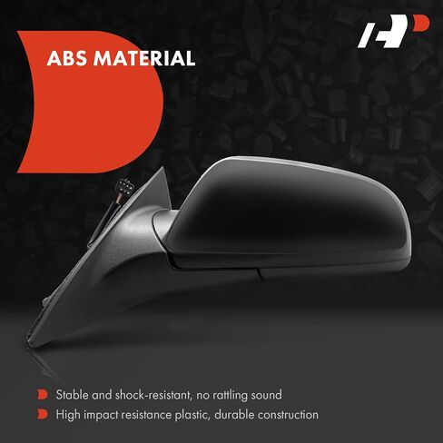 A-Premium Driver Side Power Door Mirror - Compatible with Chevrolet Malibu 2008-2012 & Saturn Aura 2007-2009 - Non-Heated Manual Folding Black Outside Rear View Mirror - Replace# 20893752 in Saudi Arabia