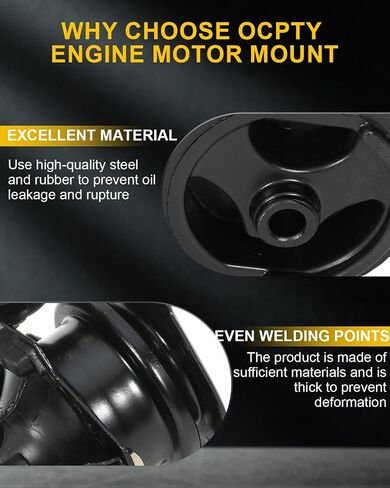 محرك محرك OCPTY MOTOR MOTION و MRISSION MOTTING STET و TORQUE STRUT MOUNT متوافقة مع Honda Accord 2.2L 1990 1991 1992 1993 # A6512 A6587 A6509 A6519 4PCS in Saudi Arabia