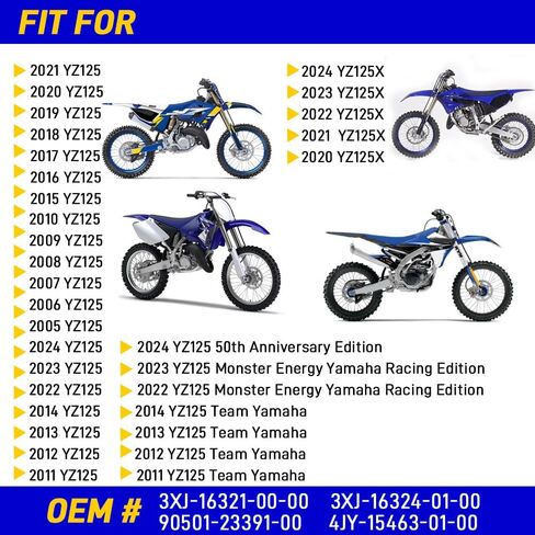 تغطية أدوات القابض والاحتكاك الفولاذ حشية متوافقة مع Yamaha YZ125 YZ125X 2005-2024 in Saudi Arabia