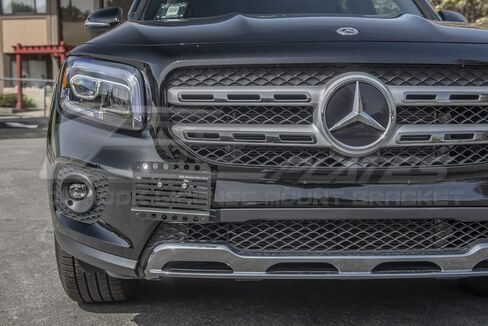 Extreme Online Store Replacement for 2019-Present Mercedes Benz GLB250 & GLB35 AMG | EOS Plate Version 1 Front Bumper Tow Hook License Relocator Mount Bracket Tow-551 (Mid Size) in Saudi Arabia