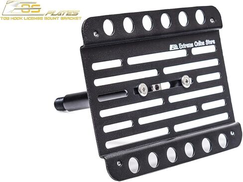 Extreme Online Store Replacement for 2019-Present Mercedes Benz GLB250 & GLB35 AMG | EOS Plate Version 1 Front Bumper Tow Hook License Relocator Mount Bracket Tow-551 (Mid Size) in Saudi Arabia
