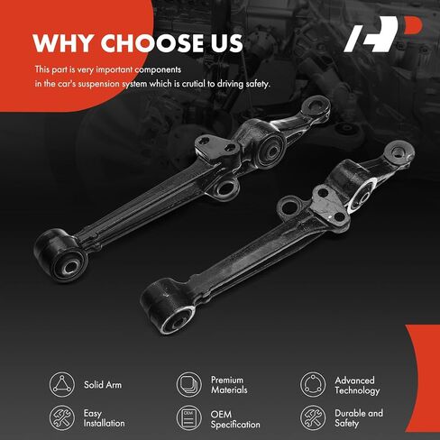 A-Premium 2 x Front Lower Control Arm, with Bushing, Compatible with Honda Accord 1990 1991 1992 1993 in Saudi Arabia