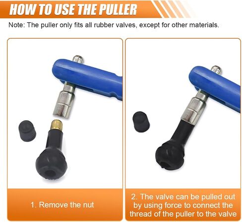 Car Tire Valve Stem Puller/Installer with Valve Core Tool - No Scratch Car Valve Stem Remover Extender Adapter Replacement - Universal Car Tire Valve Stem Removal and Installation Repair Tool (Green) in Saudi Arabia
