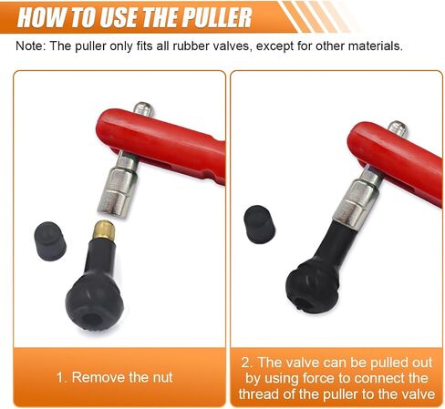 Car Tire Valve Stem Puller/Installer with Valve Core Tool - No Scratch Car Valve Stem Remover Extender Adapter Replacement - Universal Car Tire Valve Stem Removal and Installation Repair Tool (Green) in Saudi Arabia