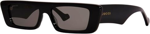 Gucci GG1331S 001 Black/Grey Narrow Rectangular 54mm Men's Sunglasses in Saudi Arabia