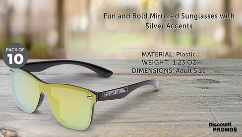 DISCOUNT PROMOS Upper Decks Mirrored Sunglasses in Kuwait