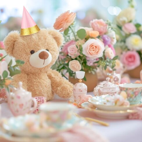 40 Pcs Mini Party Hats Colorful Pet Party Hats Bulk Cone Hats for Stuffed Animals Dog Cat Birthday Party Favors in Kuwait