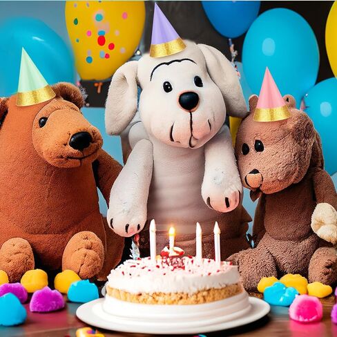 40 Pcs Mini Party Hats Colorful Pet Party Hats Bulk Cone Hats for Stuffed Animals Dog Cat Birthday Party Favors in Kuwait