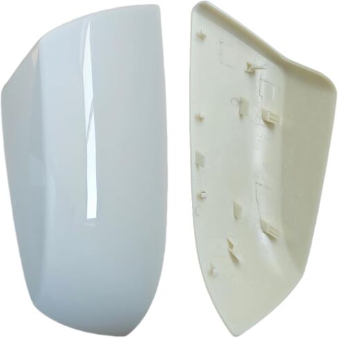 أغطية غطاء مرآة جانبية مع مقاطع تتناسب مع تويوتا سيكويا 2010-2022 و Toyota Tundra 2007-2013 (Super White) in Kuwait
