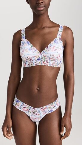 hanky panky Women's Flower Crown Low Rise Thong 3 Pack in Saudi Arabia
