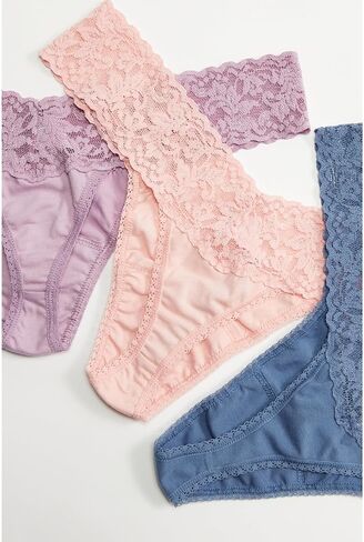 Hanky Panky Women's Flower Crown Low Rise Thong 3 Pack in Kuwait